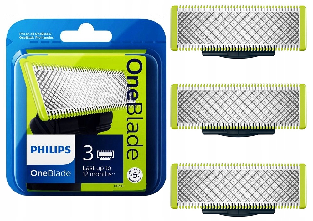 3x NOŽE PRE PHILIPS SHARVER ONE BLADE QP230/50